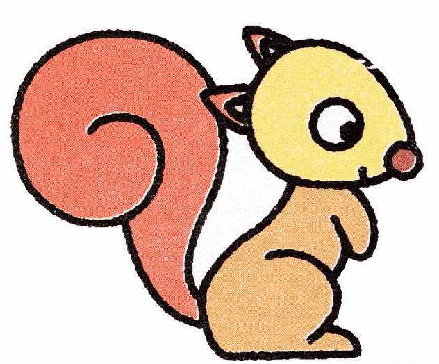 小松鼠简笔画图片大全