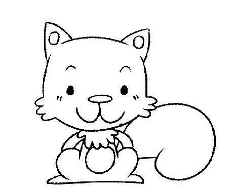 小松鼠简笔画图片大全