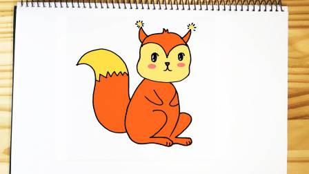 小松鼠简笔画图片大全