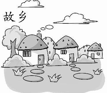田园简笔画