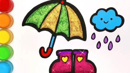 简笔画雨伞