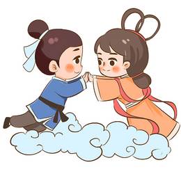 七夕节简笔画简单人物绘画