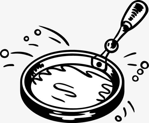 炒锅简笔画图片大全