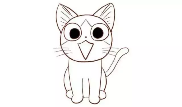 猫的简笔画图片大全集