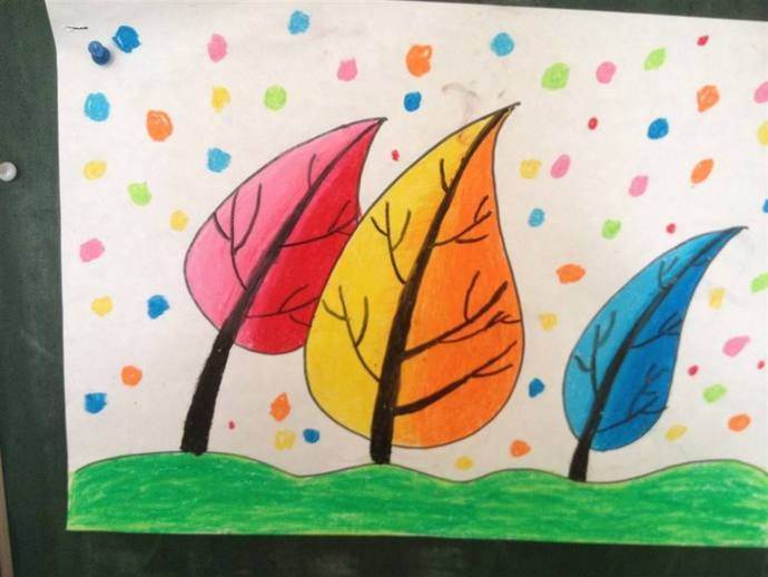 以秋天为主题的绘画图片