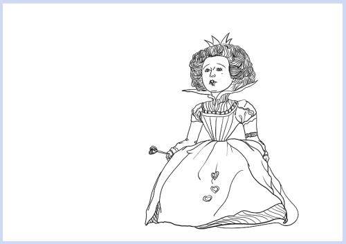 皇后简笔画图片大全