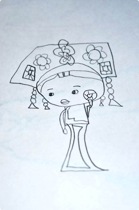 皇后简笔画图片大全