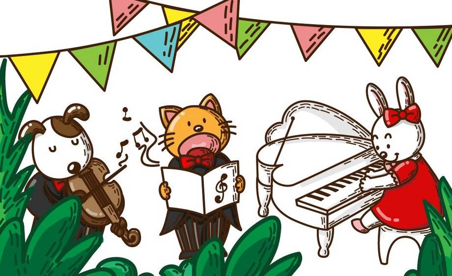 以音乐会为主题的画画作品