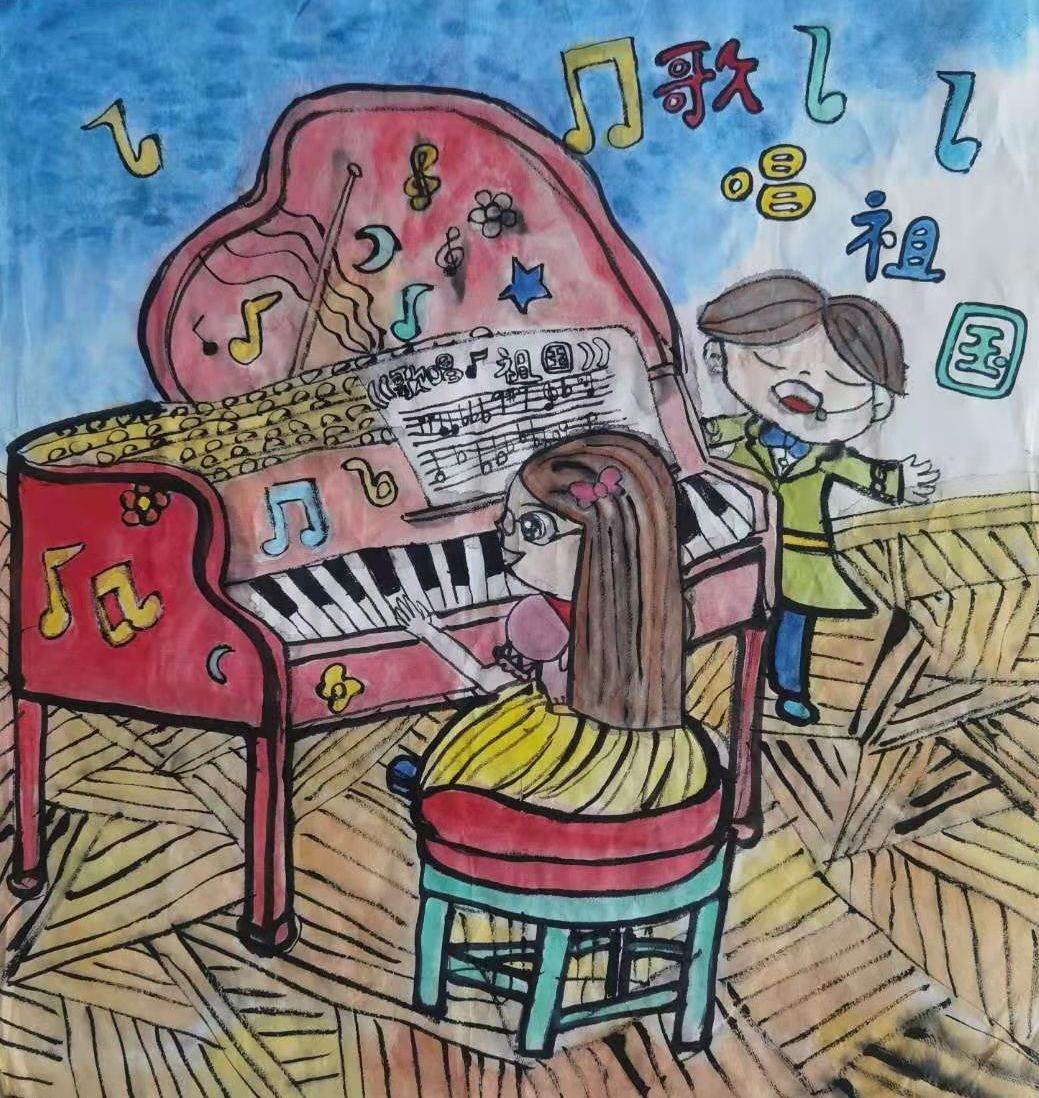 以音乐会为主题的画画作品