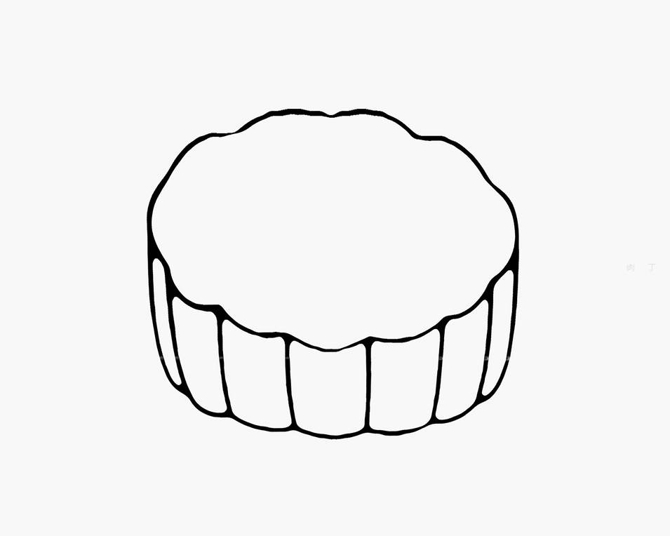 月饼的画法简笔画