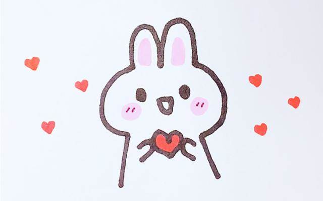 小兔子简笔画
