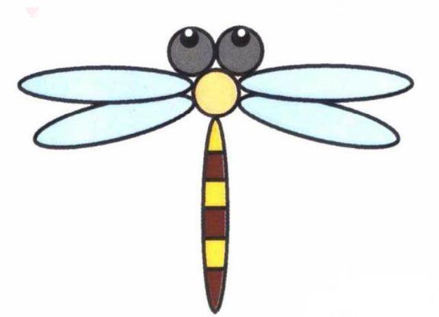 蜻蜓简笔画